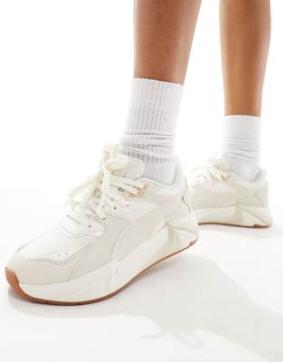 Shop Puma Rs Plusoid Sneakers In Off White With Rubber Sole