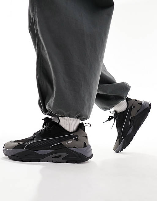 PUMA RS Track Slate sneakers in black | ASOS