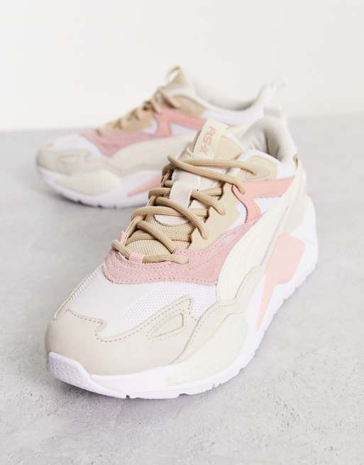 PUMA RS X Efekt Baskets Rose blanc