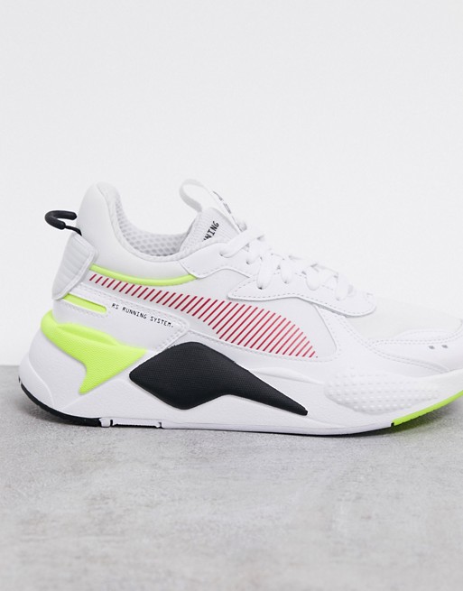 Puma RS-X patent trainers in white yellow rose
