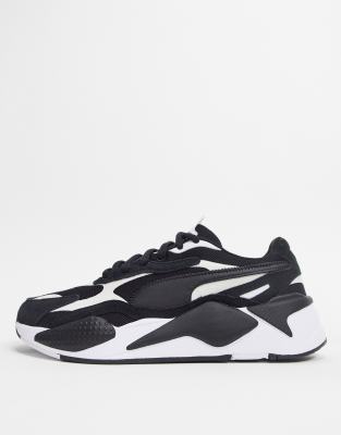 puma rs x black and white