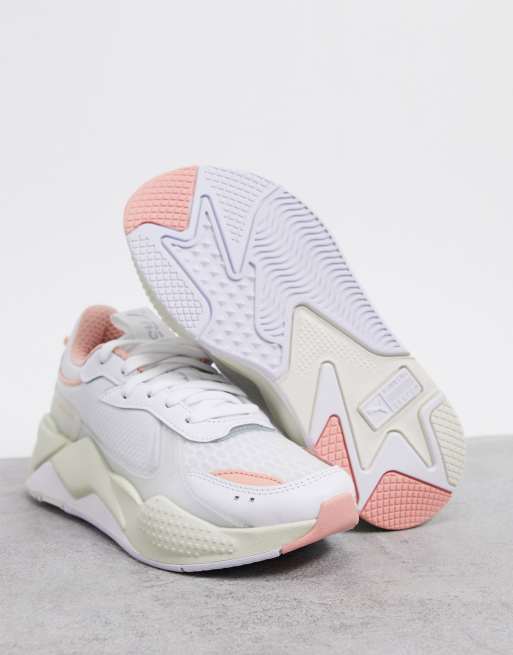 Puma rs x cheap tech white peach