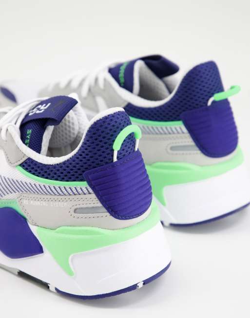 Puma - rs-x toys - 2024 baskets - vert et bleu