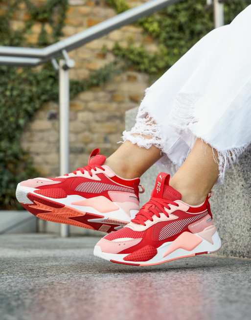 Puma rs x shop blanche et rouge