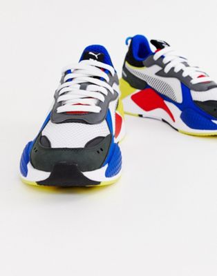 Puma Rs-X Toys blue and red trainers | ASOS