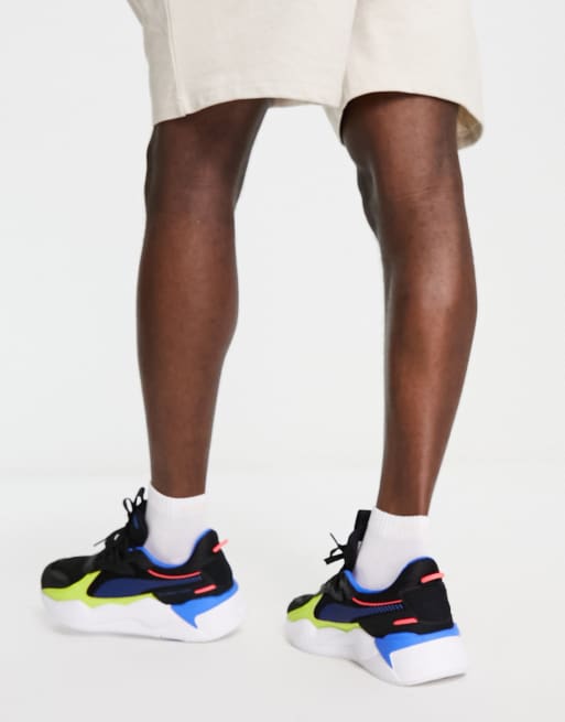 Puma rs x toys black hot sale and gold