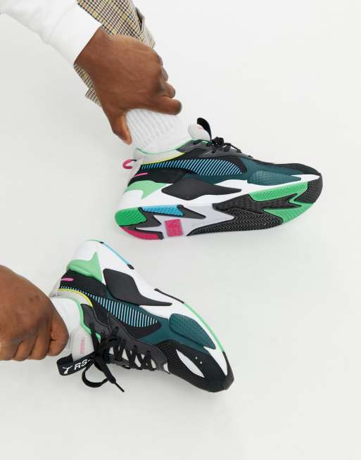 Puma rsx toys store black and green