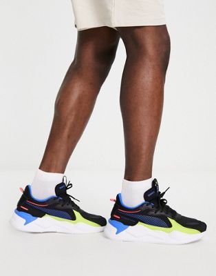 Puma RS-X TOYS trainers in black and blue