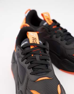 Puma rsx black orange hotsell