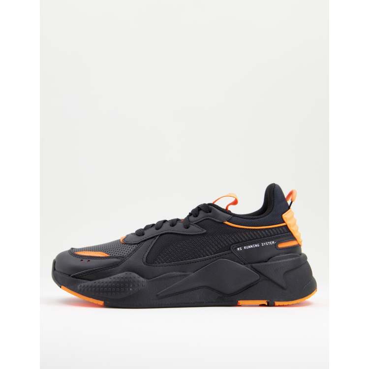 Puma rs x orange and sale black