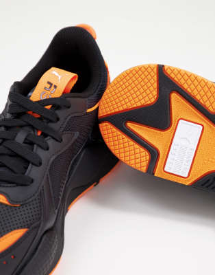 puma rs black orange