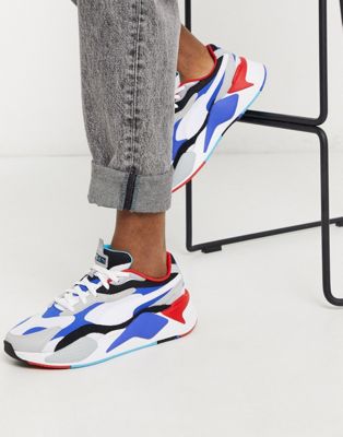 Puma RS-X3 CUBE sneakers in blue | ASOS