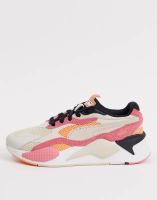 puma rs x3 beige and pink