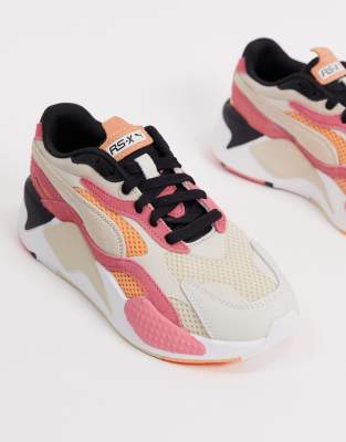 puma rs x3 beige and pink