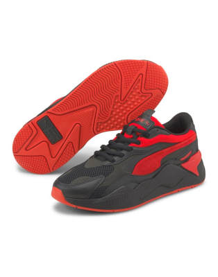 Puma Rs-x3 Prism Sneakers In Black And Red In Black