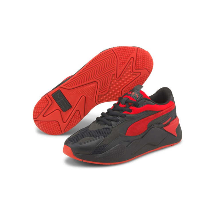 Puma RS X3 Prism sneakers in black and red