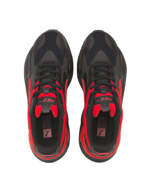 Puma RS X3 Prism sneakers in black and red