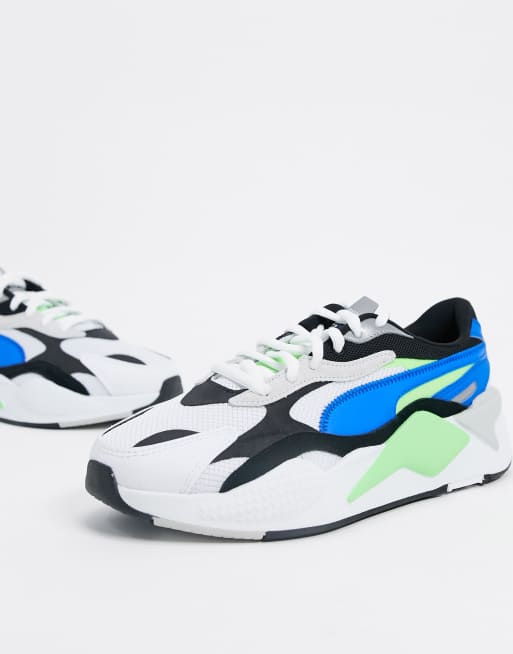 Puma RS-X3 puzzle sneakers in blue | ASOS