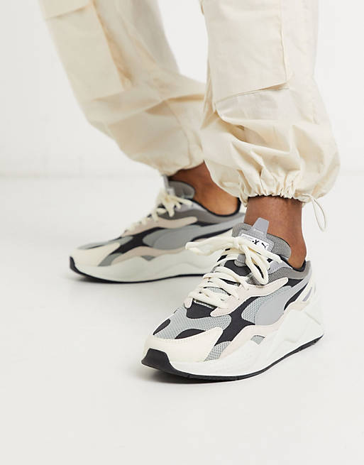 Puma RS-X3 Puzzle sneakers in off white