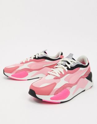 Puma RS-X3 Puzzle trainers in pink | ASOS
