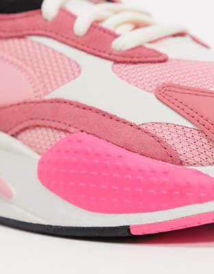 puma puzzle trainers pink