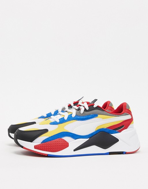 Puma RS-X3 Puzzle trainers in red multi