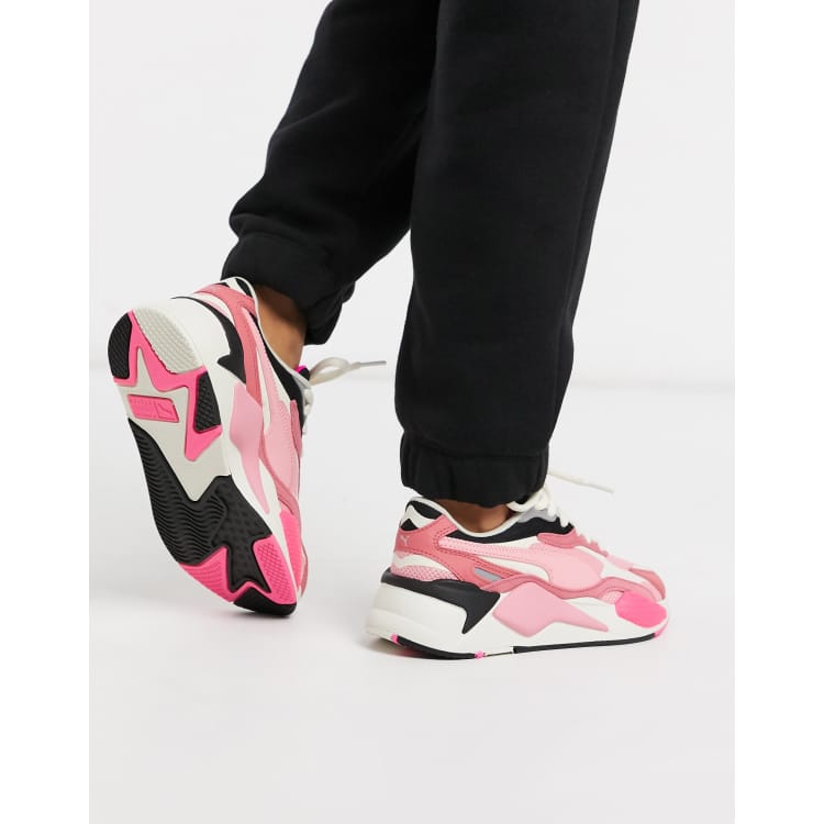 Puma розовые кроссовки. Puma RS-X Pink. Пума RS X розовые. Кроссовки Пума женские RS-X. Puma RS-x3 Pink Metallic.