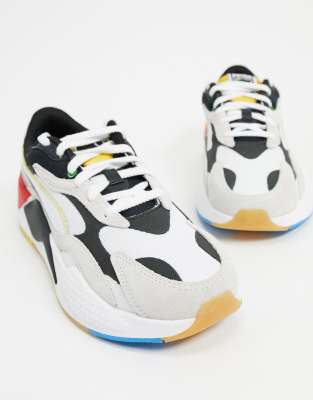 puma rsx3 black white