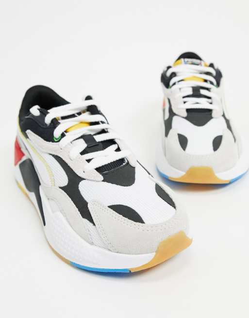 Puma RS X3 sneakers in white and black ASOS