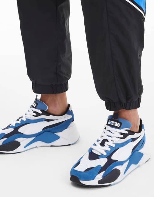 Puma rs sale blue and white