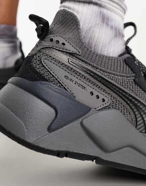 Puma RS XK trainers in dark grey ASOS