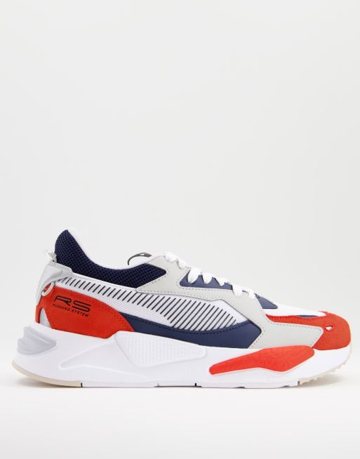 Puma RS Z College trainers in white and red