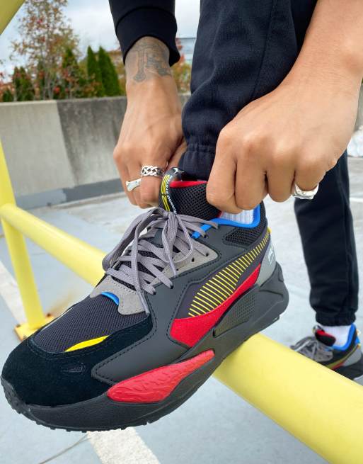 Puma RS Z trainers in black and red