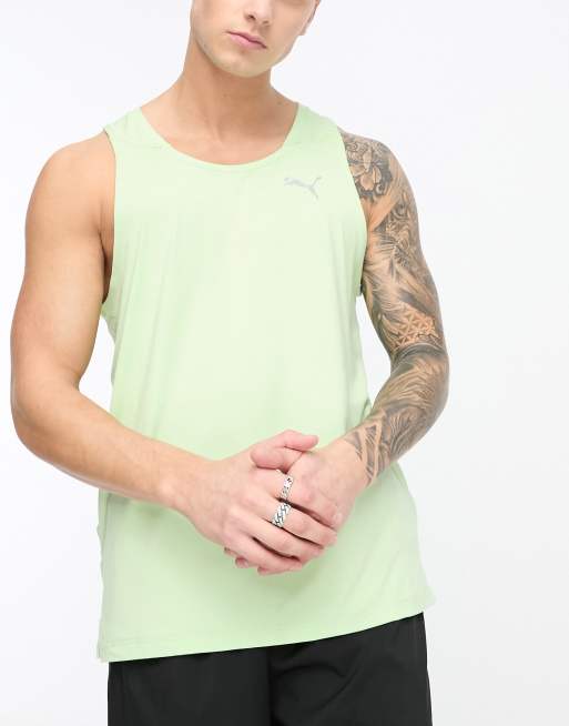 Puma Run cloudspun vest top in mint green