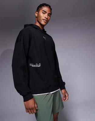 PUMA - Run Club - Sweat à capuche unisexe - Noir
