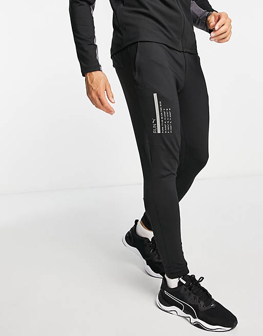 Puma Run Cooladapt Tapered sweatpants in black | ASOS