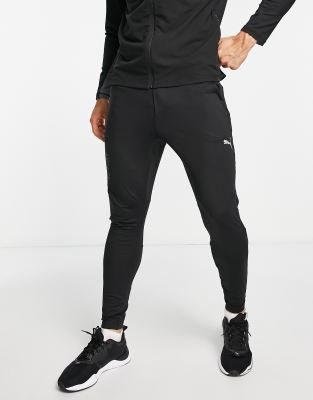 puma football joggers in black