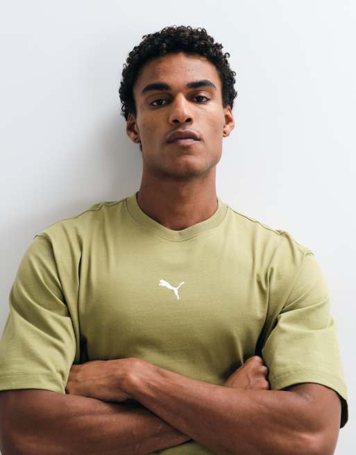 Puma Run culture collective boxy graphic tee in chai latte, 4 of 5
