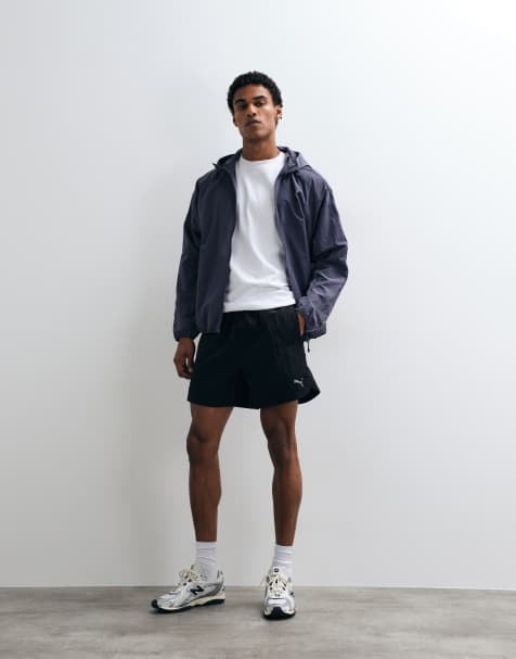 Puma Run culture collective t7 relaxed 5'' woven shorts in black - view 1