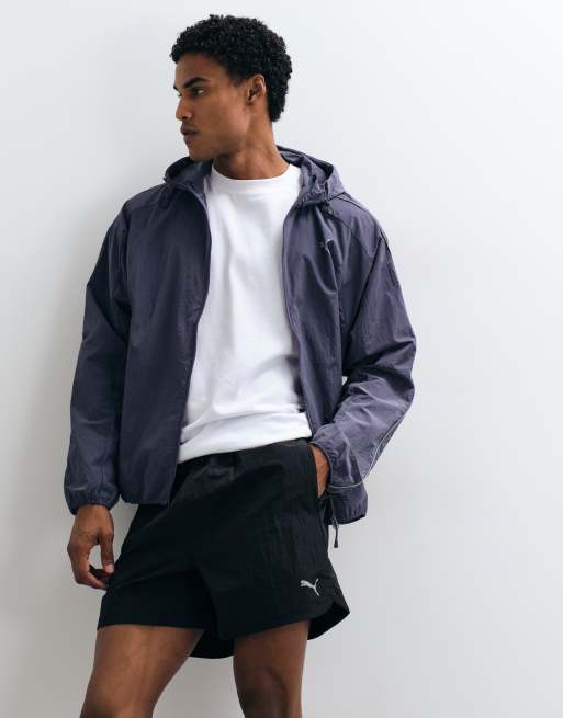 Puma Run culture collective t7 relaxed 5'' woven shorts in black, 3 of 5