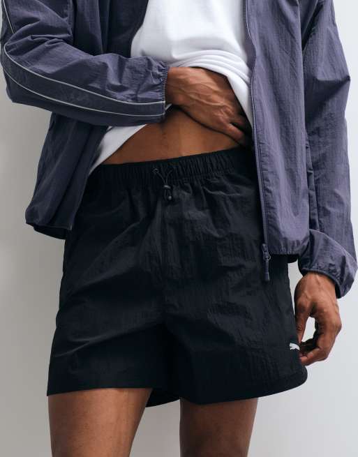 Puma Run culture collective t7 relaxed 5'' woven shorts in black, 4 of 5
