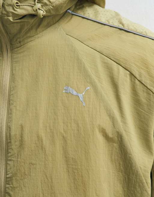 Puma Run culture collective t7 relaxed track jacket in brown, 4 of 5