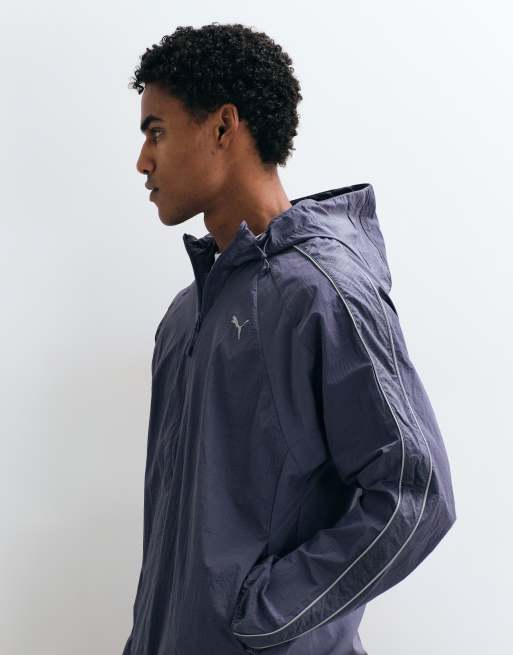 Puma Run culture collective t7 relaxed track jacket in gray, 5 of 5