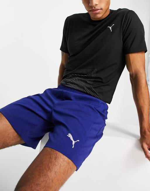 PUMA Run Favourite Session Shorts aus Webstoff in Blau ASOS