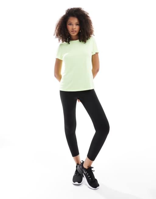 Puma run Favourite t shirt in neon green