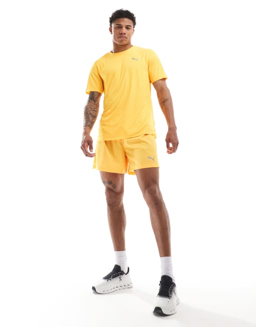 PUMA - Run Favourite Velocity - Pantaloncini color sun stream da 5