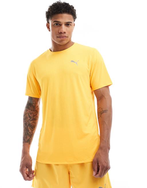 PUMA Run Favourite Velocity t shirt in sun stream ASOS