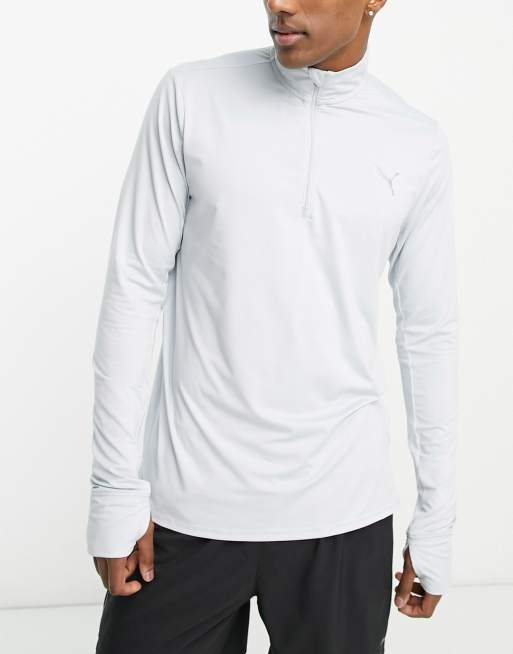 Puma Run Favourites 1/4 zip top in grey