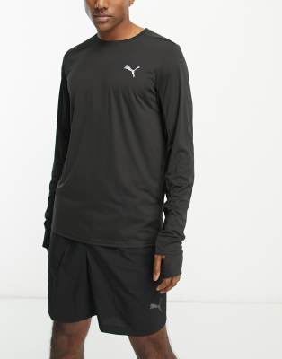 Puma Run Favourites long sleeve top in black - ASOS Price Checker