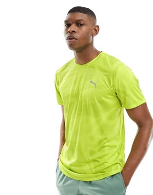 Puma Run Favourites short sleeve t-shirt in lime - ASOS Price Checker